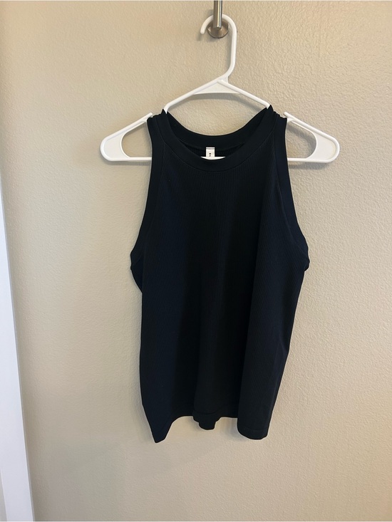 Athleta Tops - Athleta Black Ribbed High-Neck Tank